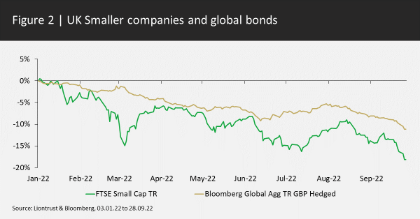 UK Smaller Companies and Gloabl Bonds